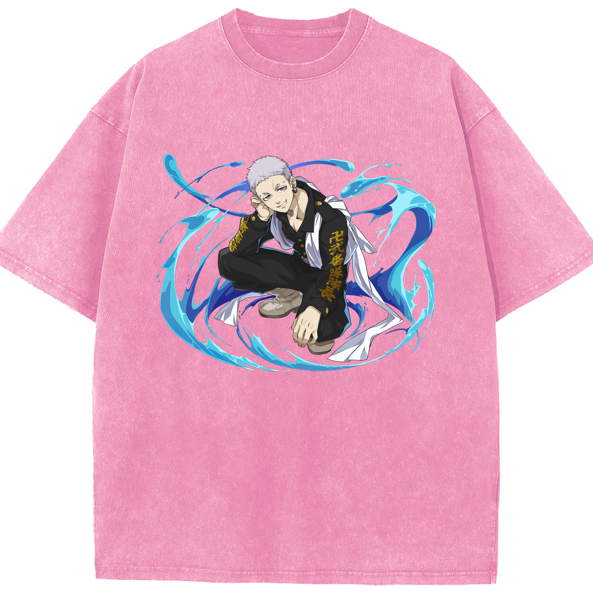 （画像用） 東京リベンジャーズ Tokyo Revengers 綿100% ヴィンテージ風 半袖Tシャツ（フロントプリント）